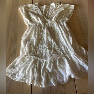 O’Neill White Ruffle dress Womens L